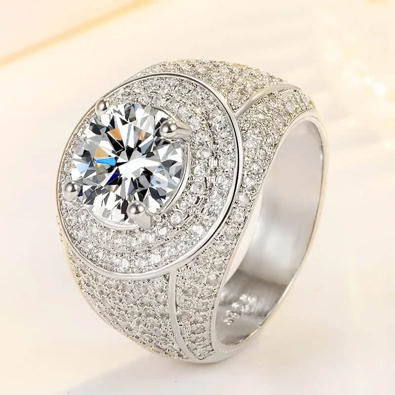Dome Engagement Ring for Men RIYOVA