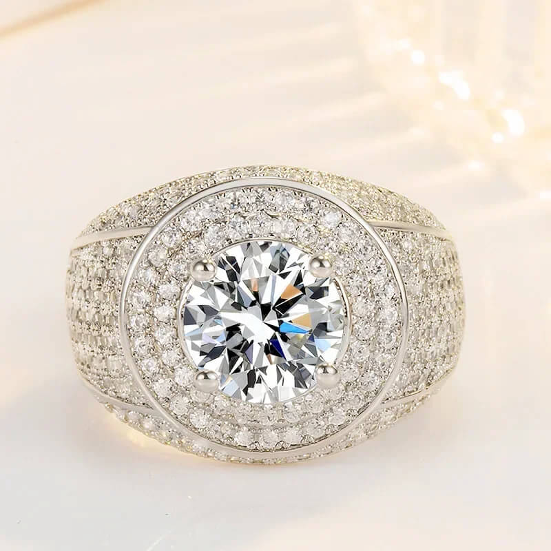 Dome Engagement Ring for Men RIYOVA
