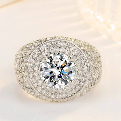 Dome Engagement Ring for Men RIYOVA