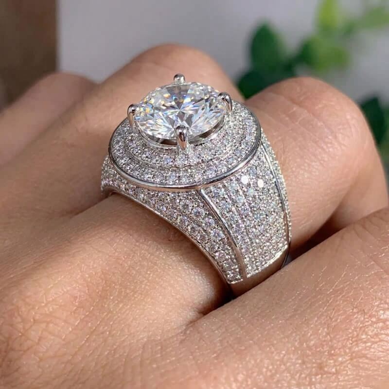 Dome Engagement Ring for Men RIYOVA