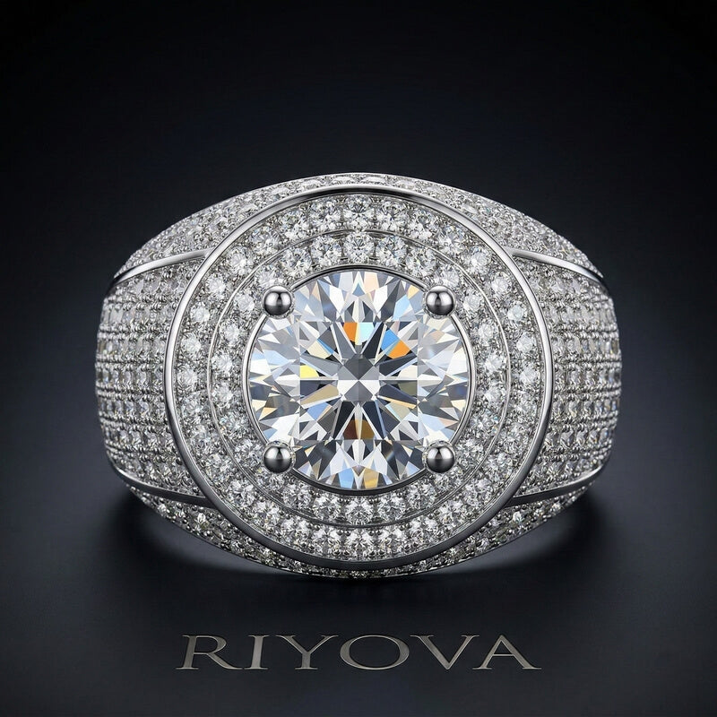 Dome Engagement Ring for Men RIYOVA