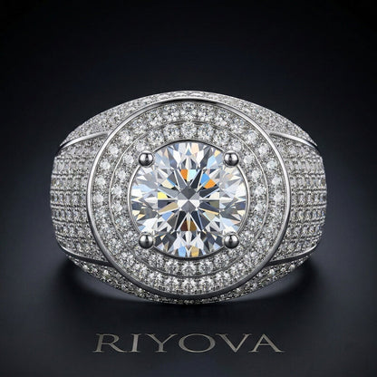 Dome Engagement Ring for Men RIYOVA