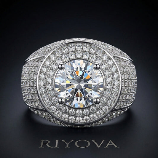 Dome Engagement Ring for Men RIYOVA