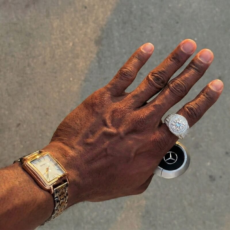 Dome Engagement Ring for Men RIYOVA