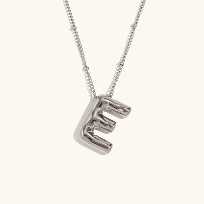 Balloon Initial Pendant Necklace - RIYOVA Jewelry