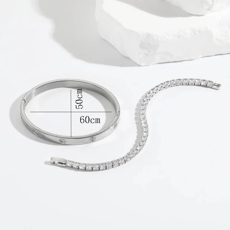 RIYOVA Eternal Love Bracelet Styled in High-End Jewelry Photoshoot