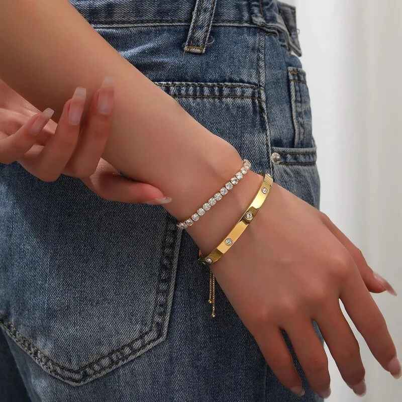 Eternal Love Bracelet Styled with Modern Fashion Jewelry Outfit