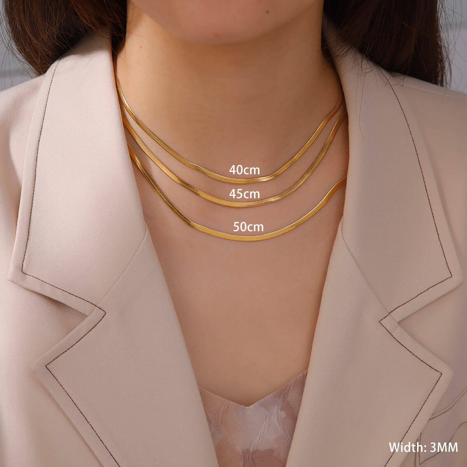 Herringbone Necklace RIYOVA