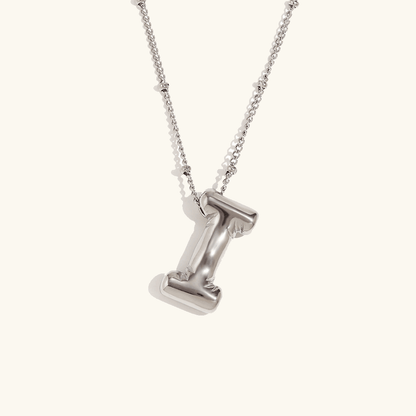 Balloon Initial Pendant Necklace - RIYOVA Jewelry