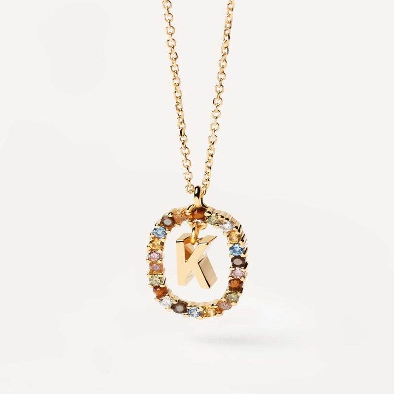 Aria Initial Necklace - RIYOVA Jewelry