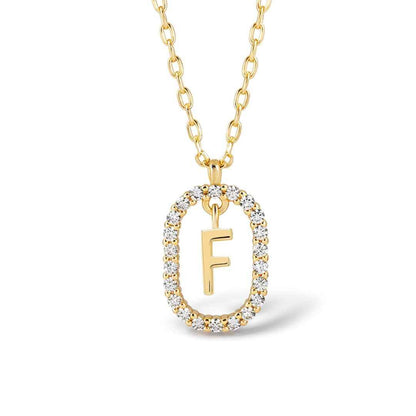 Elena Radiant Initial Necklace - RIYOVA Jewelry