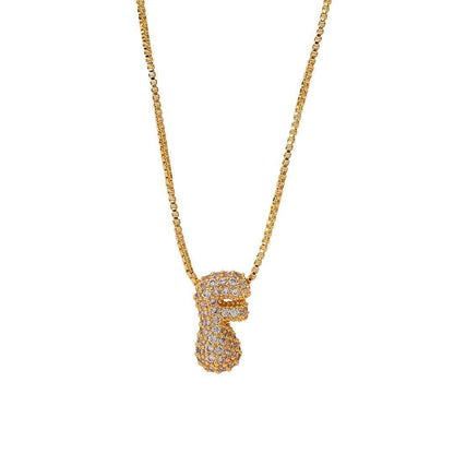 Sia Sparkling Initial Necklace - RIYOVA Jewelry