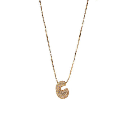 Sia Sparkling Initial Necklace - RIYOVA Jewelry