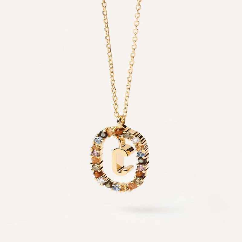 Aria Initial Necklace - RIYOVA Jewelry