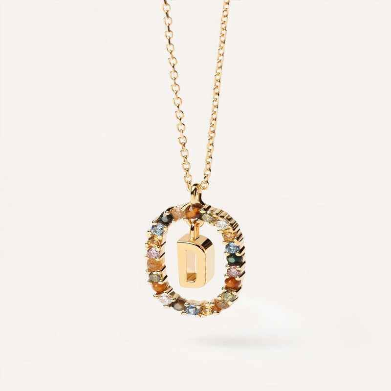 Aria Initial Necklace - RIYOVA Jewelry