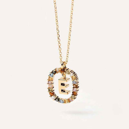 Aria Initial Necklace - RIYOVA Jewelry