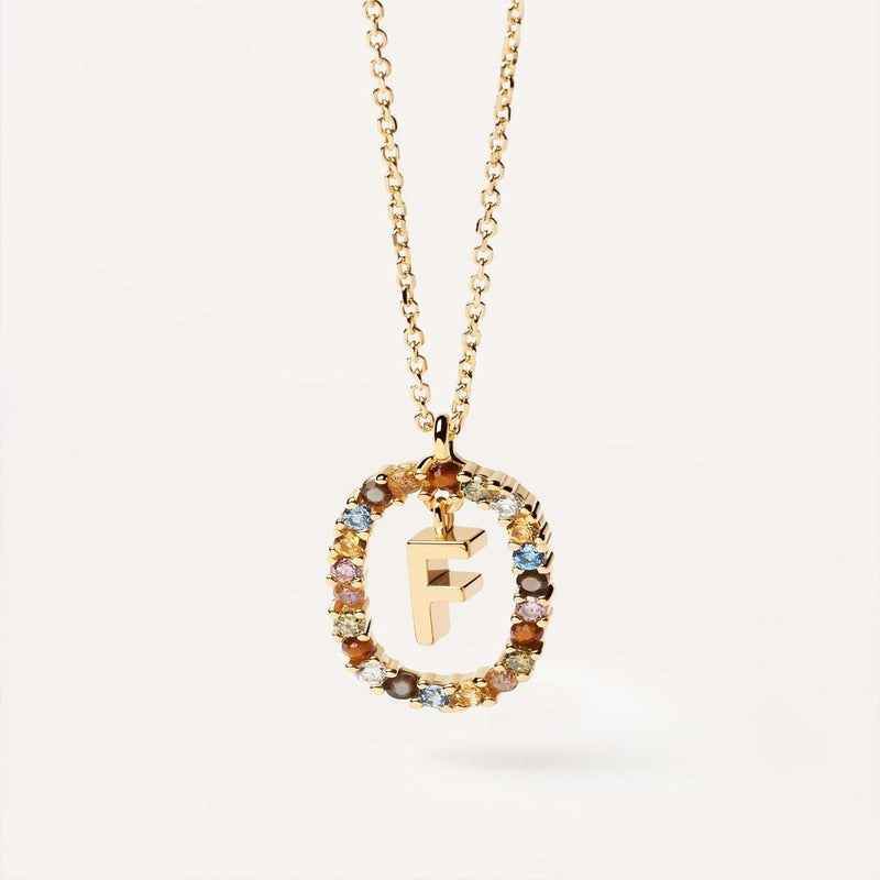 Aria Initial Necklace - RIYOVA Jewelry