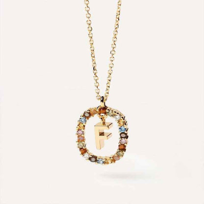 Aria Initial Necklace - RIYOVA Jewelry