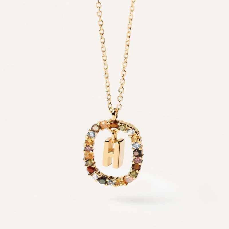 Aria Initial Necklace - RIYOVA Jewelry