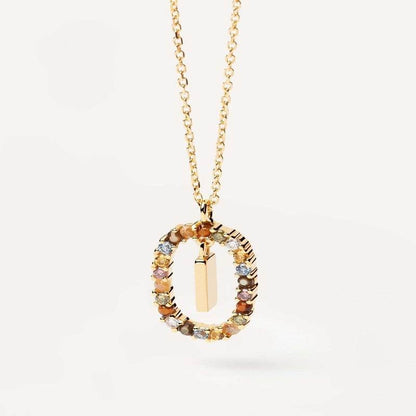 Aria Initial Necklace - RIYOVA Jewelry