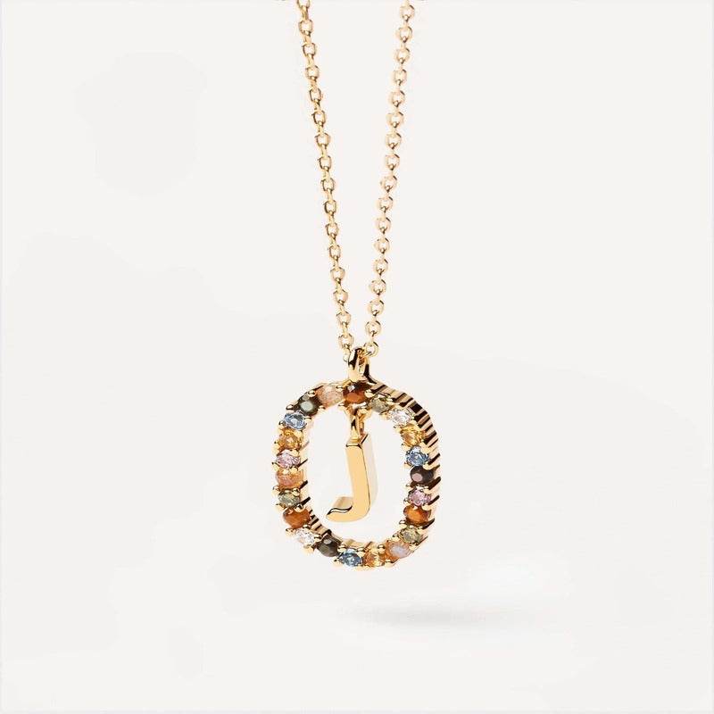 Aria Initial Necklace - RIYOVA Jewelry