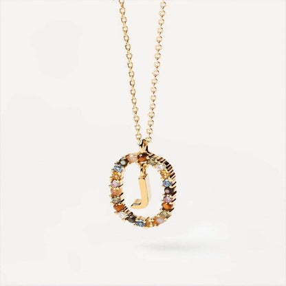 Aria Initial Necklace - RIYOVA Jewelry