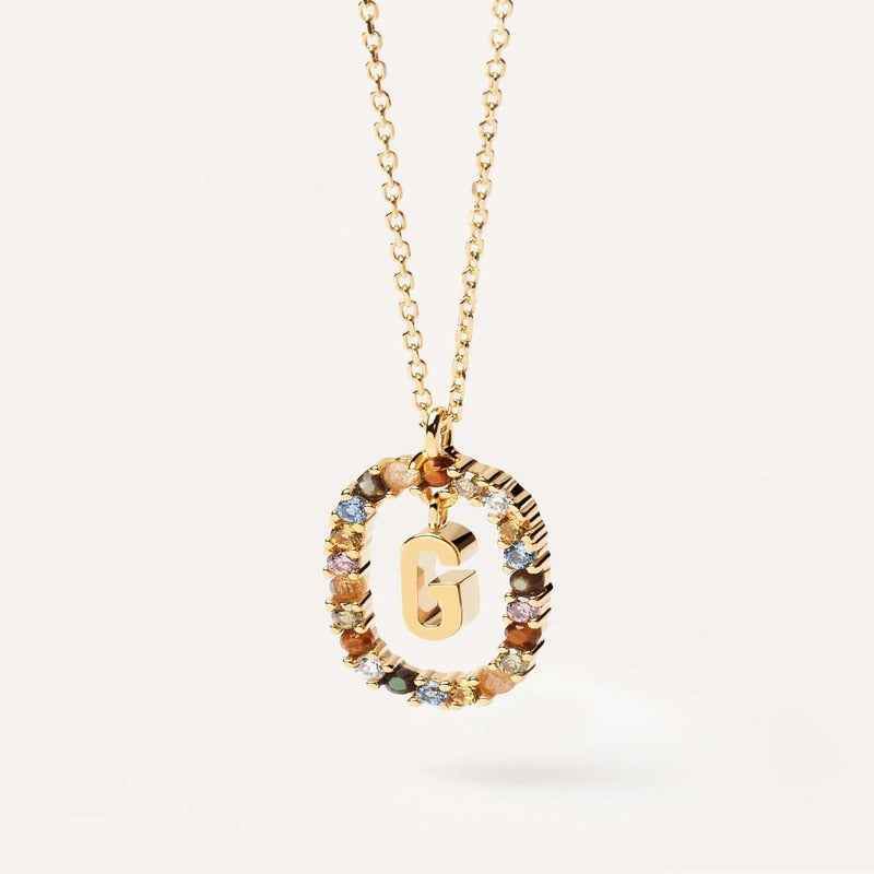 Aria Initial Necklace - RIYOVA Jewelry