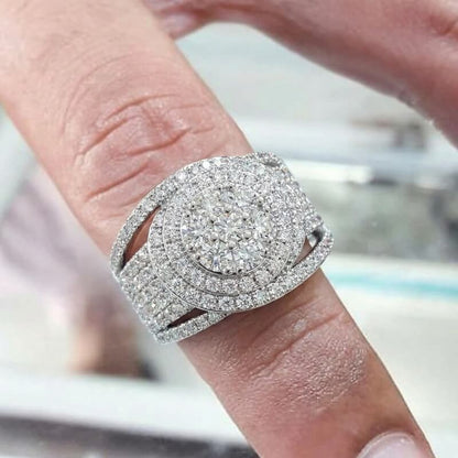 Lovina Iced Out Band Ring RIYOVA
