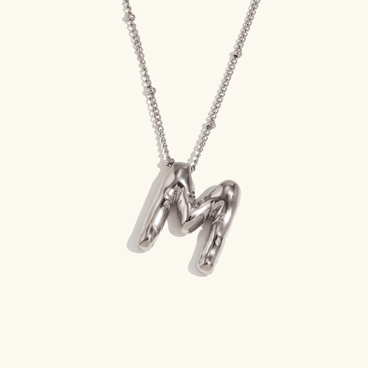 Balloon Initial Pendant Necklace - RIYOVA Jewelry