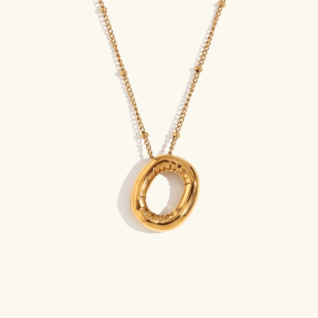 Balloon Initial Pendant Necklace - RIYOVA Jewelry