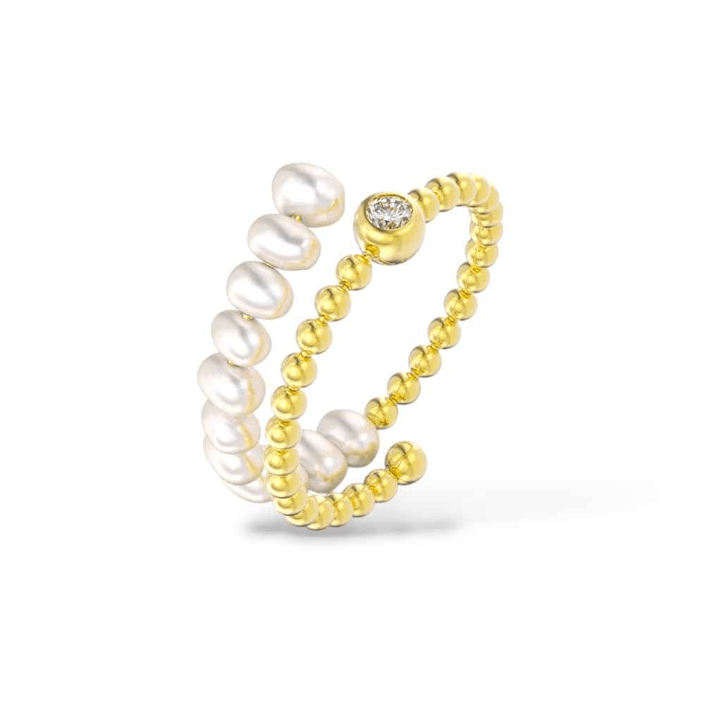Gemara Pearl Ring - RIYOVA Jewelry