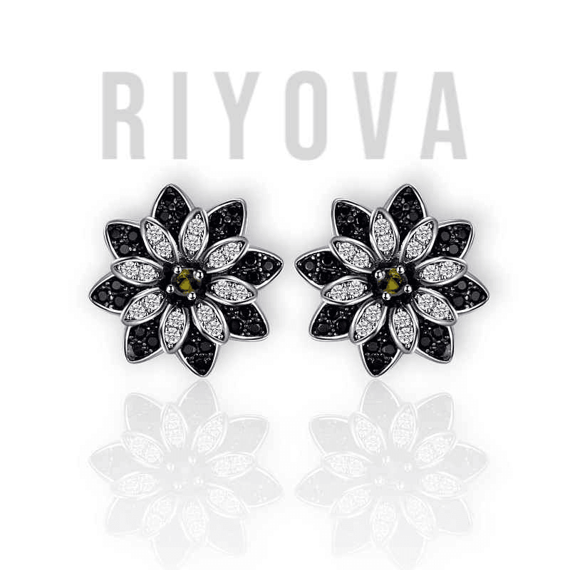Smoky Blossom Earrings - RIYOVA Jewelry