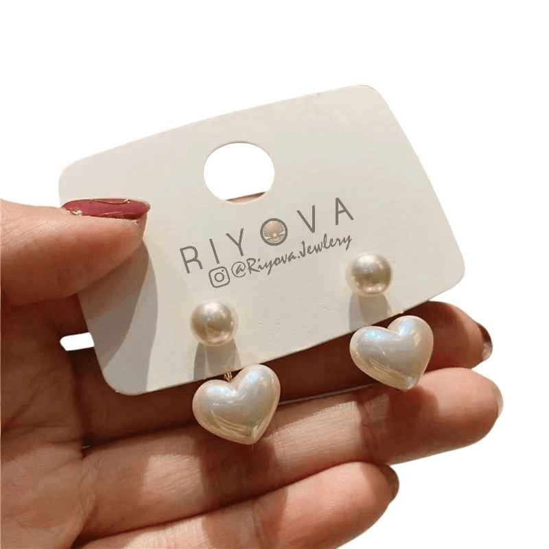 Dainty Love Studs - RIYOVA Jewelry