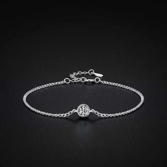 RIYOVA® Moissanite Bezel Bracelet RIYOVA