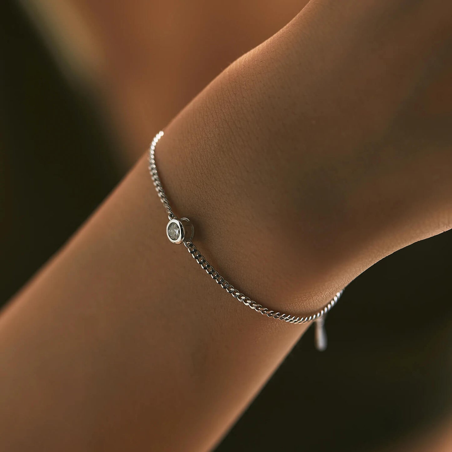 RIYOVA® Moissanite Bezel Bracelet RIYOVA