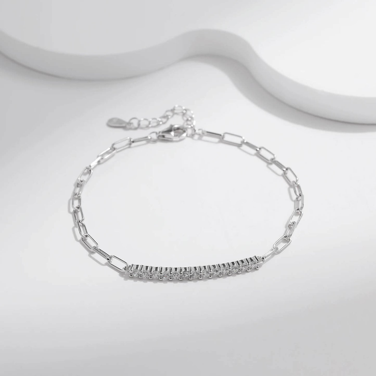 RIYOVA® Moissanite Chain Bracelet RIYOVA