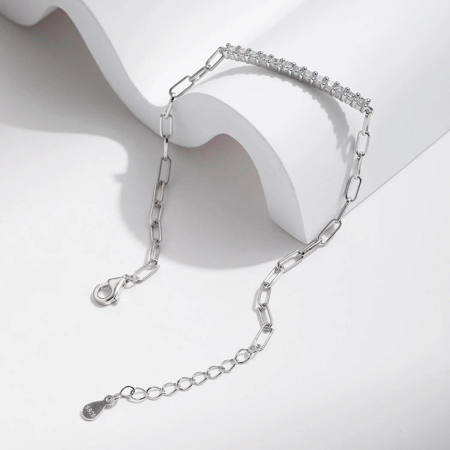RIYOVA® Moissanite Chain Bracelet RIYOVA