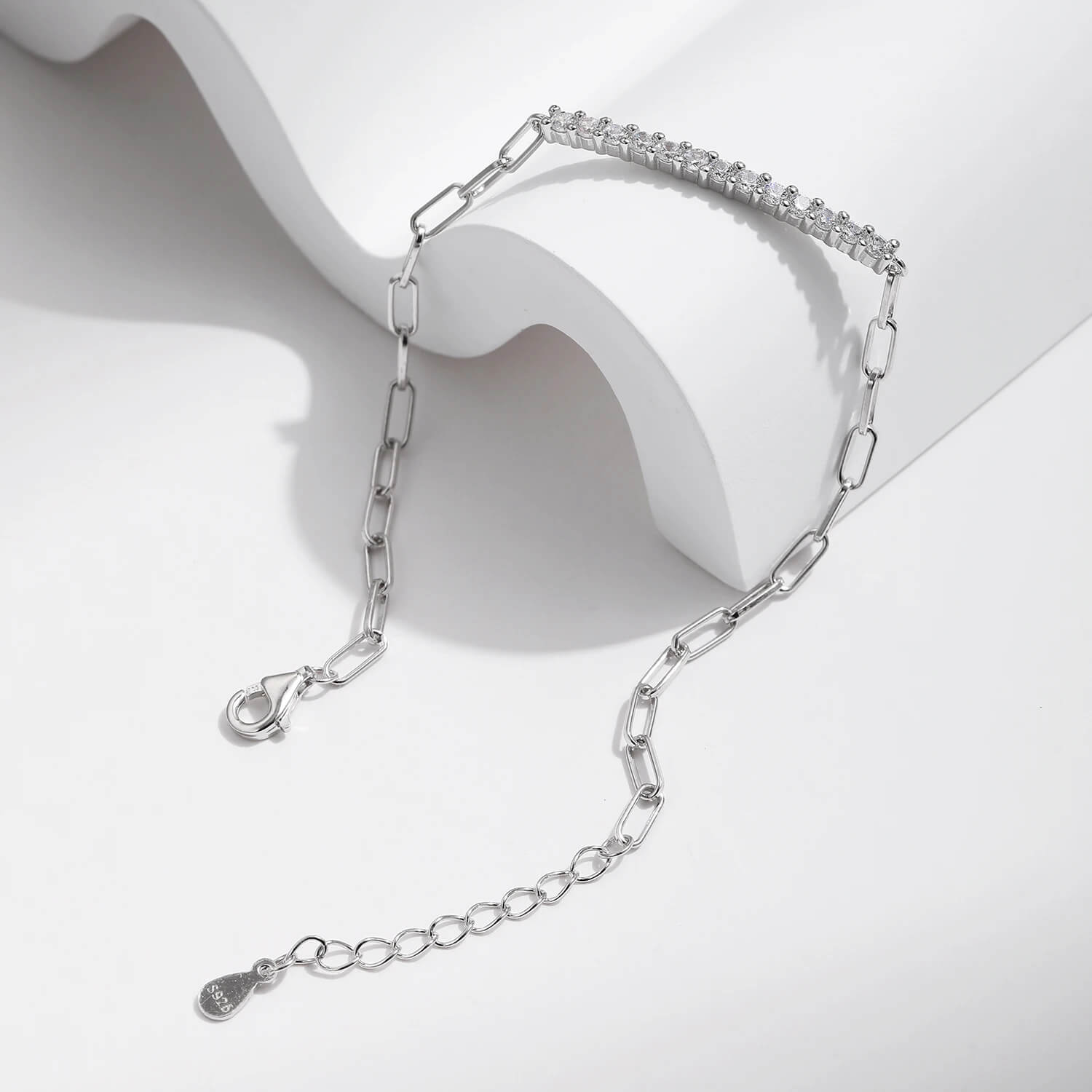 RIYOVA® Moissanite Chain Bracelet RIYOVA