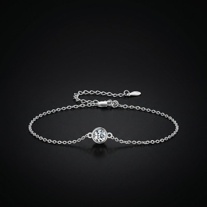 RIYOVA® Moissanite Classic Chain Charms Bracelet RIYOVA