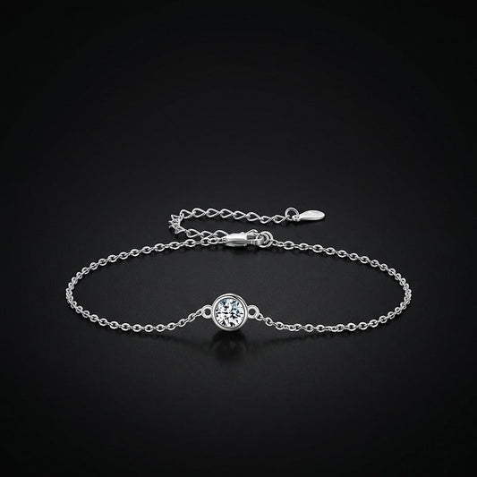 RIYOVA® Moissanite Classic Chain Charms Bracelet RIYOVA