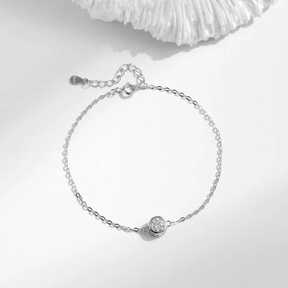 RIYOVA® Moissanite Classic Chain Charms Bracelet RIYOVA