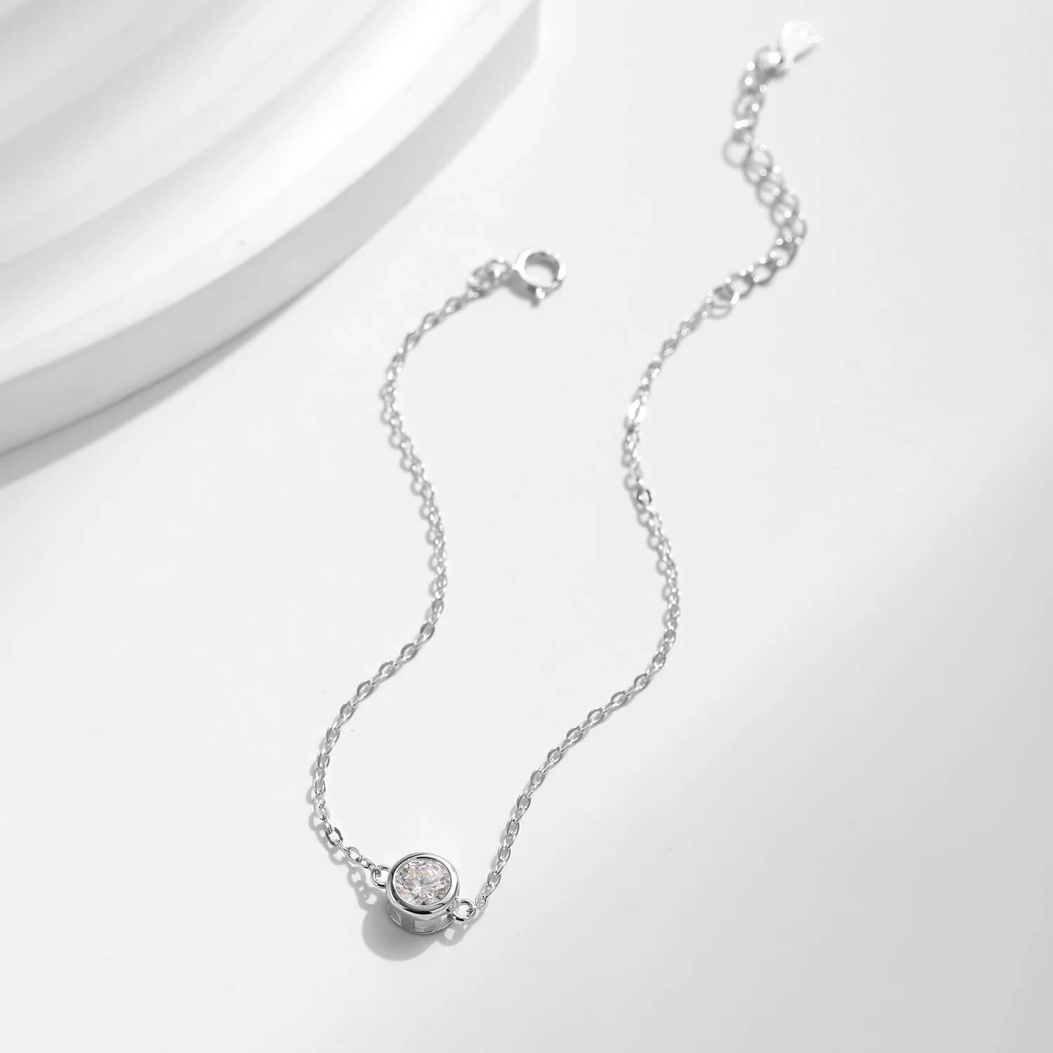 RIYOVA® Moissanite Classic Chain Charms Bracelet RIYOVA