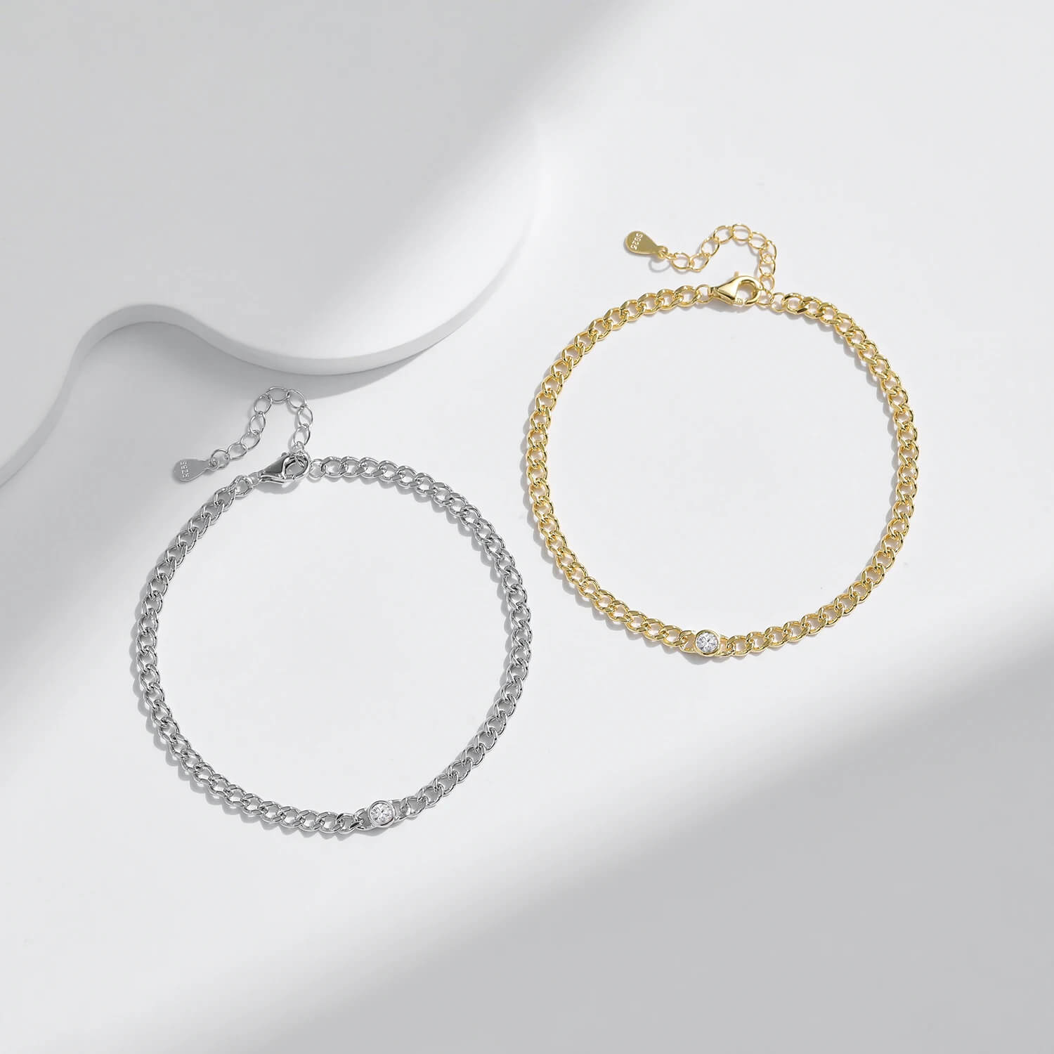 RIYOVA® Moissanite Link Bracelet RIYOVA