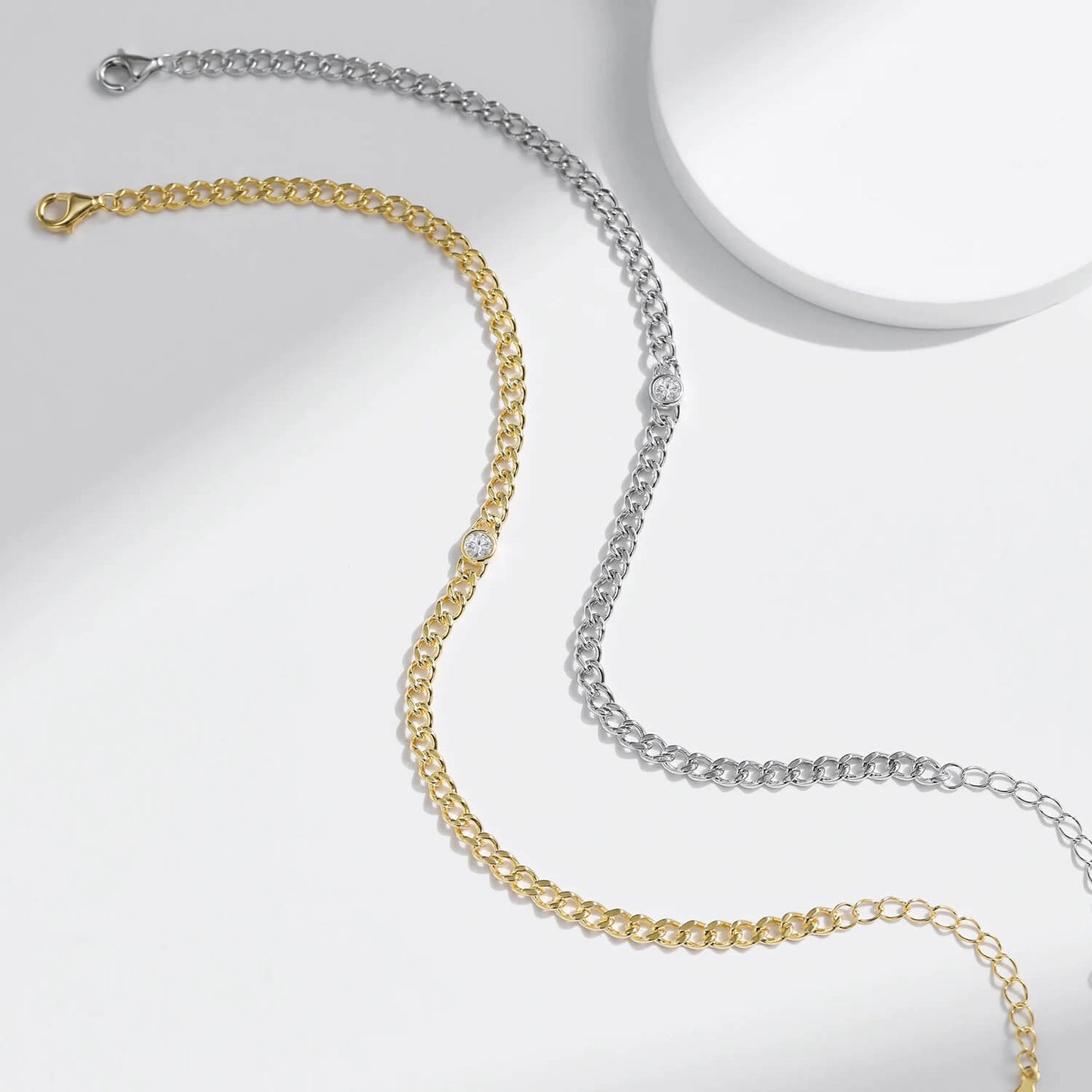 RIYOVA® Moissanite Link Bracelet RIYOVA
