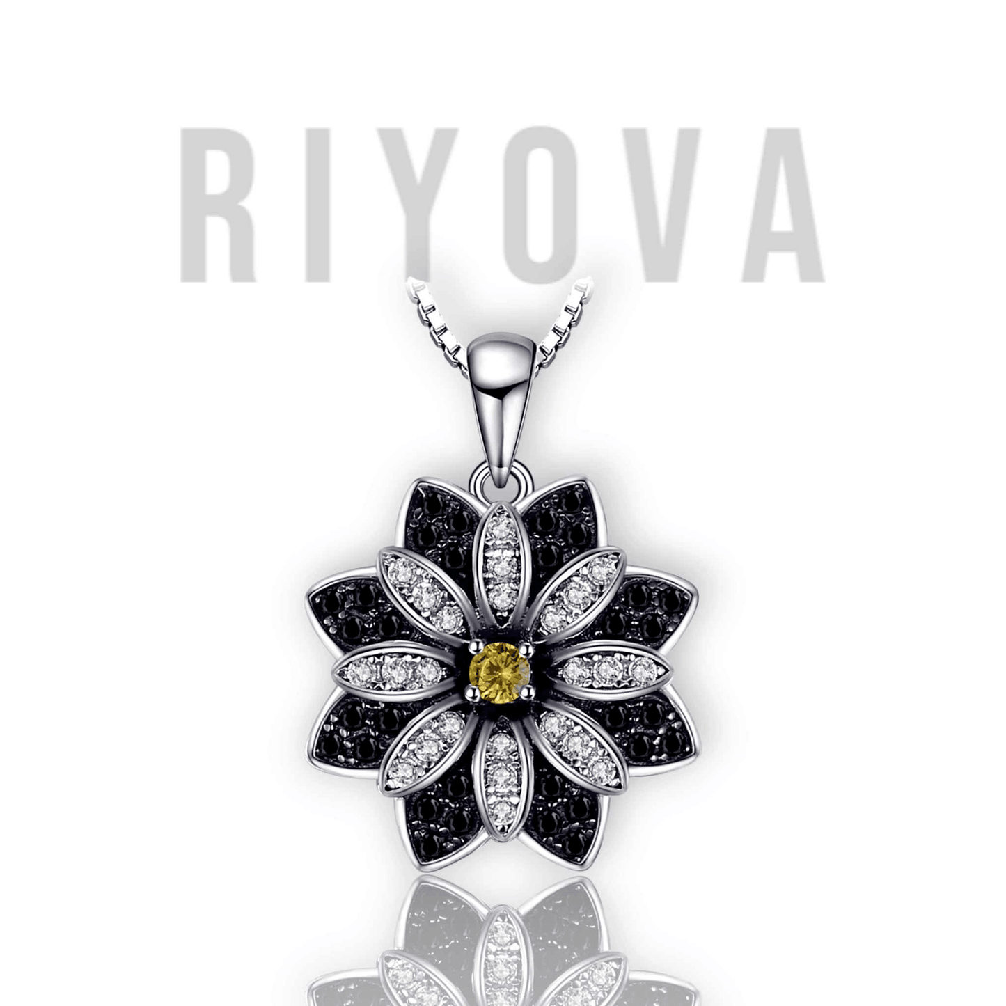 Smoky Blossom Pendant - RIYOVA Jewelry