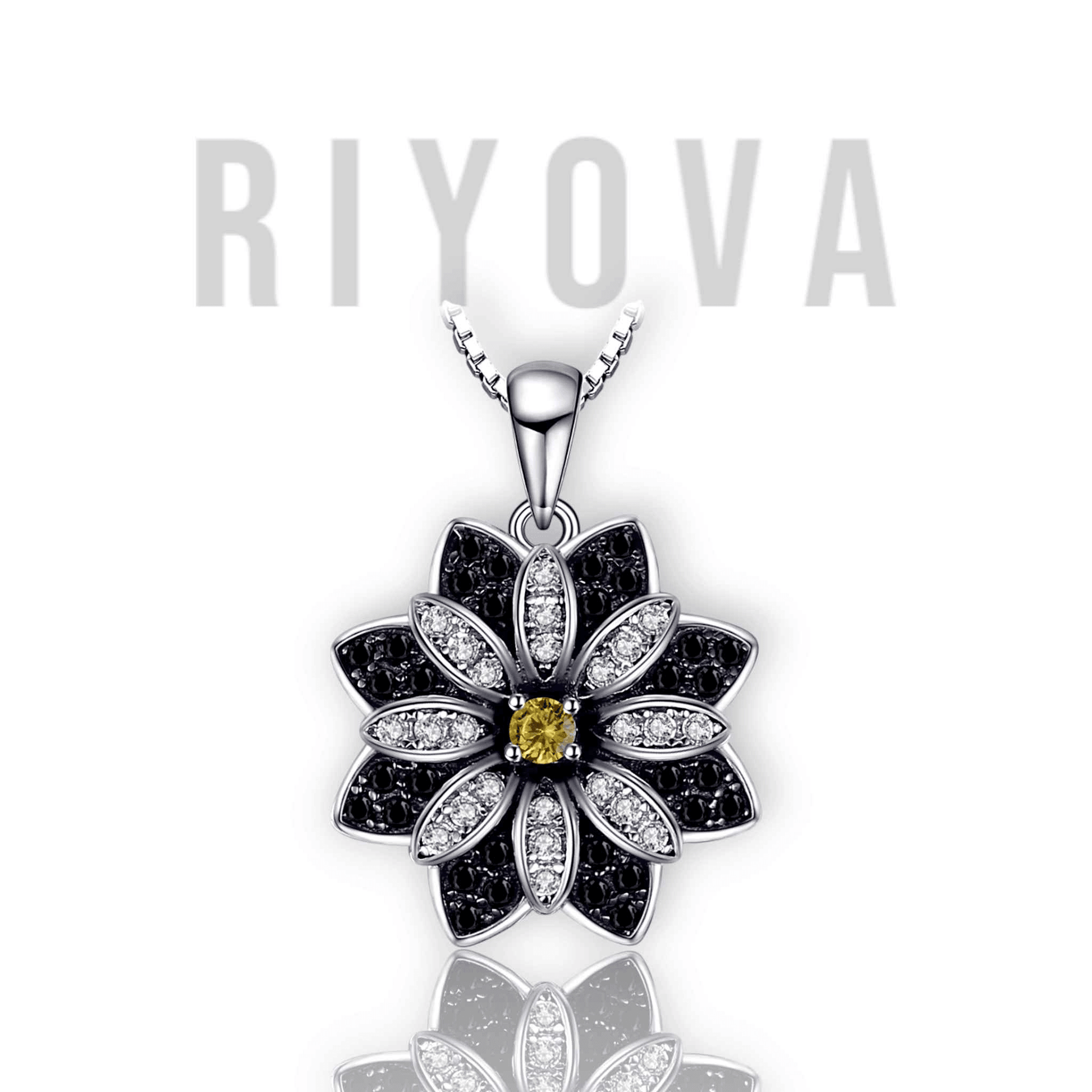 Smoky Blossom Pendant - RIYOVA Jewelry