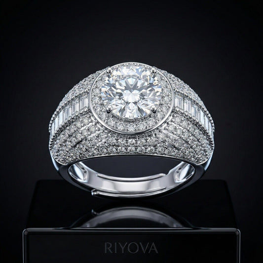 The Aurora Zircon Engagement Ring RIYOVA