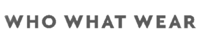 WHO WHAT WEAR logo in black text on a white background