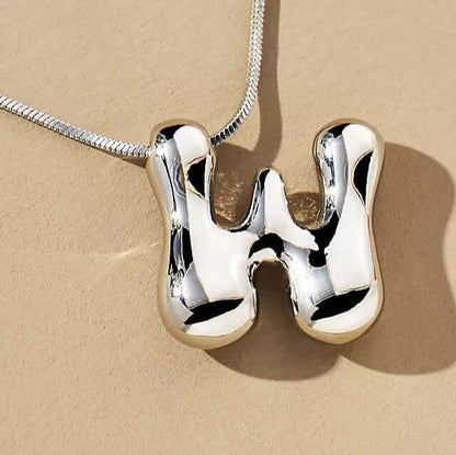 Yumi Bubble Initial Necklace - RIYOVA Jewelry