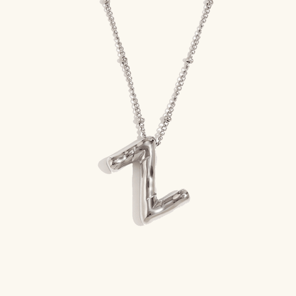 Balloon Initial Pendant Necklace - RIYOVA Jewelry